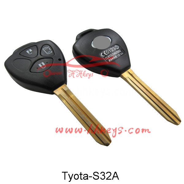Factory Cheap Key Cutting Machine 368a -
 Toyota 3 Buttons Remote key shell – Hou Hui