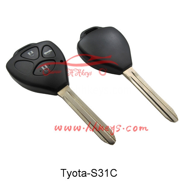 Toyota 3 Buttons Remote key shell