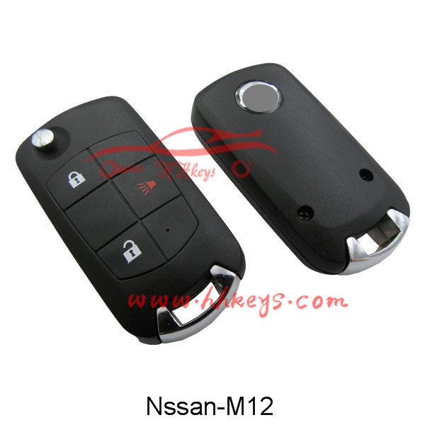 Leading Manufacturer for Car Key Transponder Chip -
 Nissan 2+1 Buttons Modified Flip Key Shell – Hou Hui