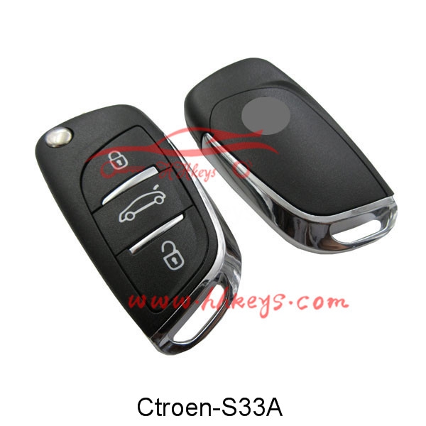 Massive Selection for 368a Car Key Cutting Machine -
 Citroen 307 407 3 Buttons Flip Car Key Fob Case – Hou Hui