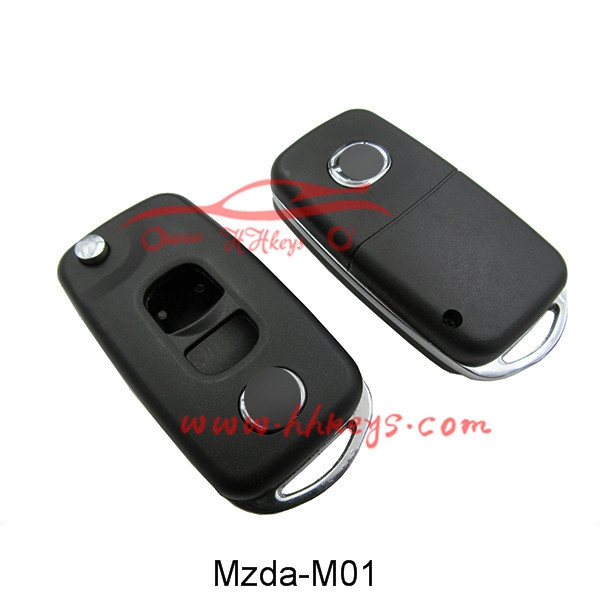 Mazda 323 2 Buttons Modified Flip Key Shell No Buttons ( No Battery Place)