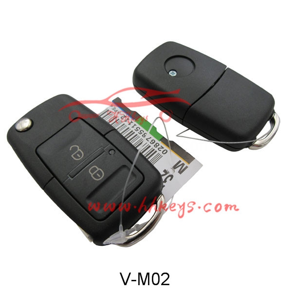 OEM manufacturer Locksmith Equipment -
 VW 2 Button Modified Flip Key Shell (HU49 Blade) – Hou Hui