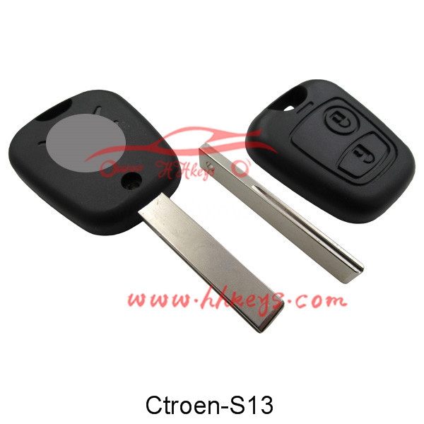 Citroen C5 2 Buttons 407 Remote Key Shell (HU83 Blade)