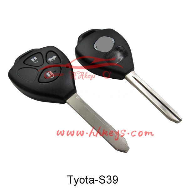 Bottom price Smart Card Car Key -
 Toyota 2+1 Buttons Remote key shell – Hou Hui