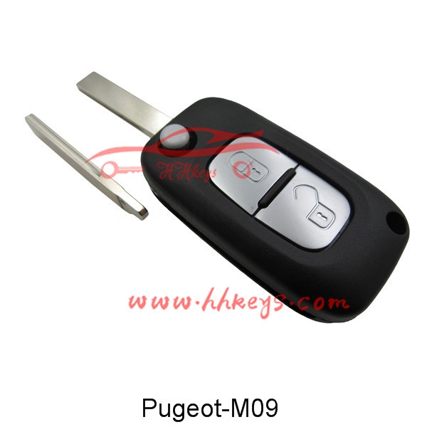 Citroen/Peugeot 407 2 Button Modified Flip Key Shell