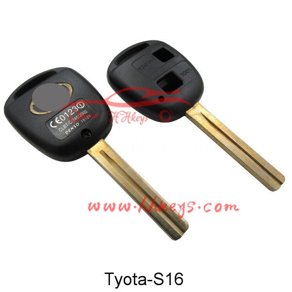 Big Discount Duplicate Cutting Machine -
 Toyota 2 Buttons Remote key shell – Hou Hui