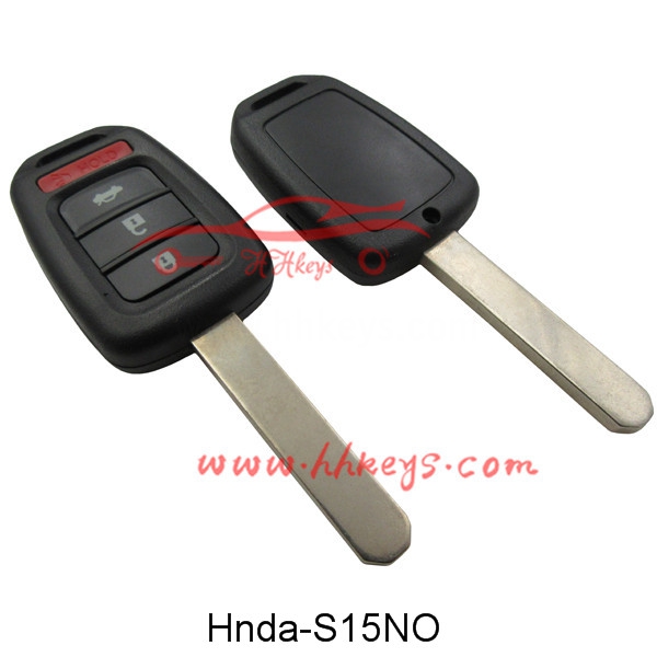 Honda 3 + 1 Button Hōle Key Shell No Logo