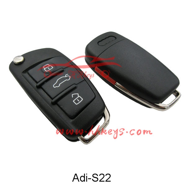 2017 New Style Lock Equipment For Opel -
 Audi A6L 3+1 Button Folding Flip Key Shell – Hou Hui