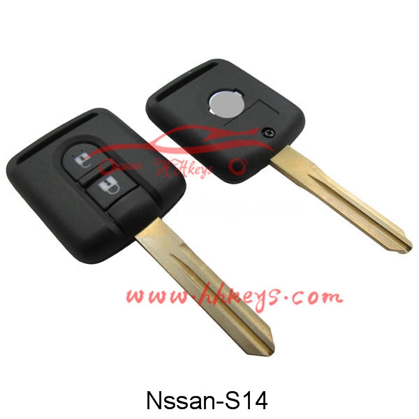 Nissan 2 Buttons Remote Key Shell With Sticker