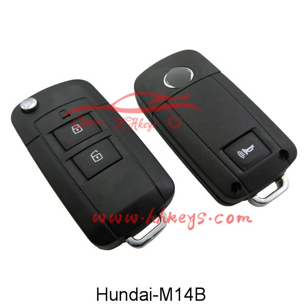 Hyundai 2+1 Buttons modified flip key shell
