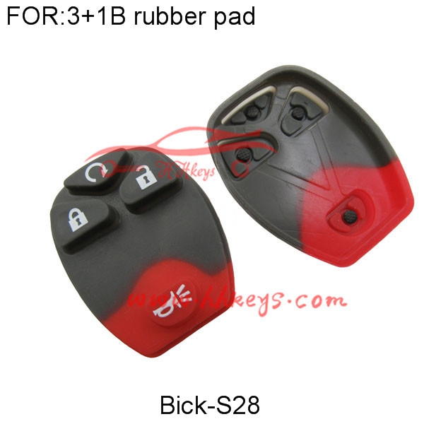 Buick 3+1 Buttons Rubber pad