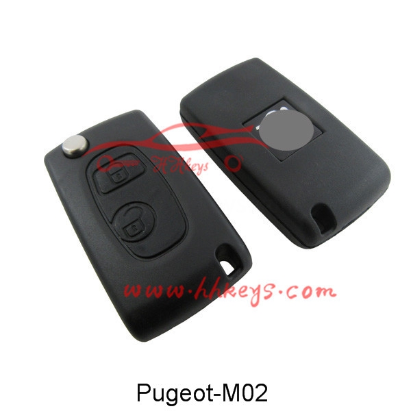 Peugeot 307 2 Button Modified Folding Key Blank (VA2 Blade)