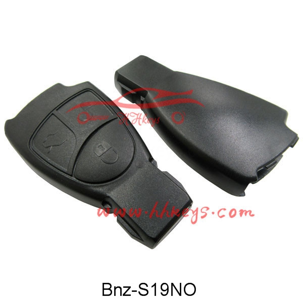 Benz 3 Button Smart Key Shell (No Battery Clip, No Blade,No Logo)