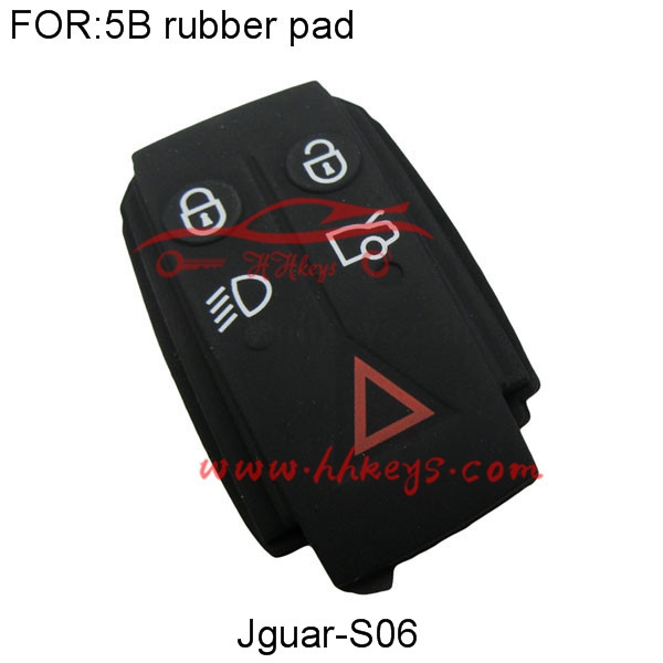 Jaguar 5 Buttons Remote Rubber Pad For Smart Key Fob