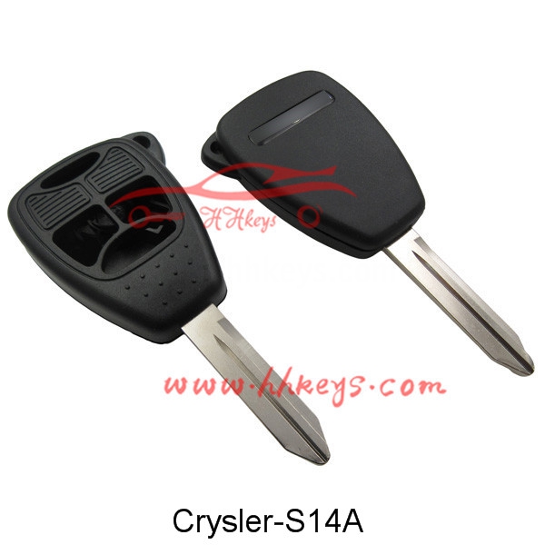 Chrysler 3+1 Buttons Remote key shell No Rubber Pad