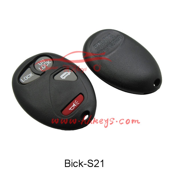 Buick 3+1 Buttons Remote key shell