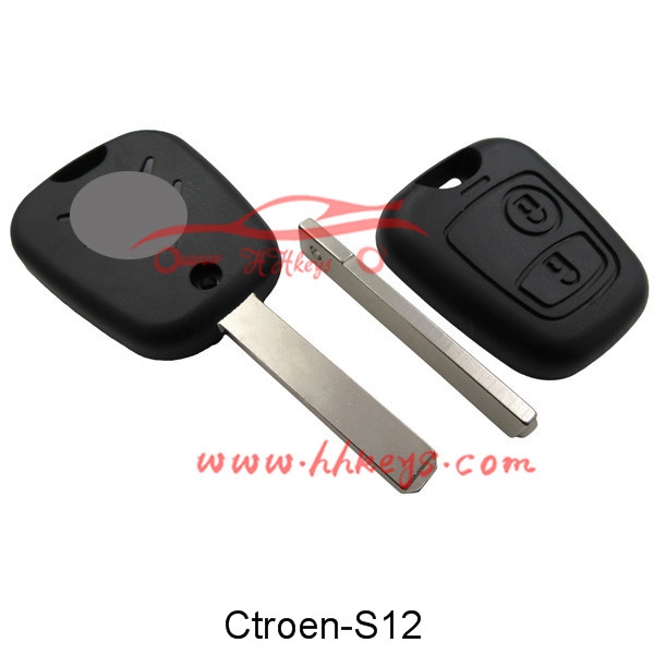 Citroen C3 2 Buttons 307 Remote Key Shell(VA2 Blade)