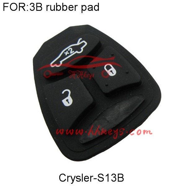 Chrysler 3 Buttons Remote Rubber pad