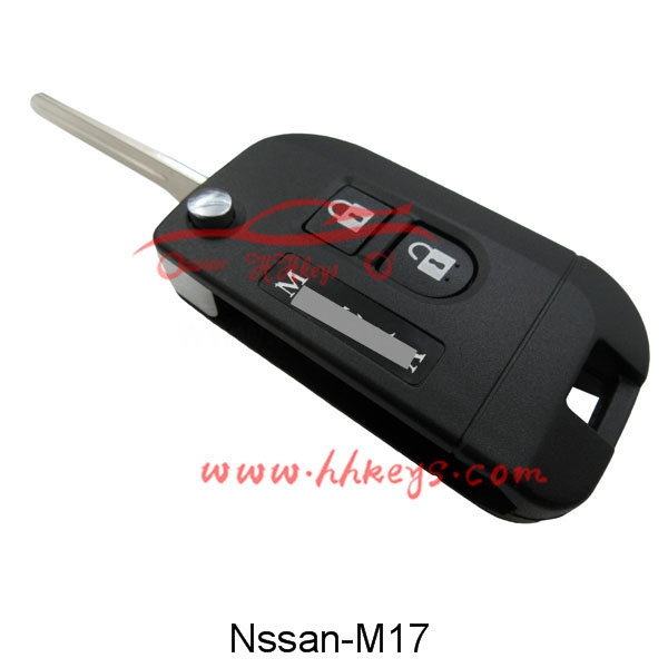 Nissan Qashqai 2 Buttons Modified Flip Key Shell