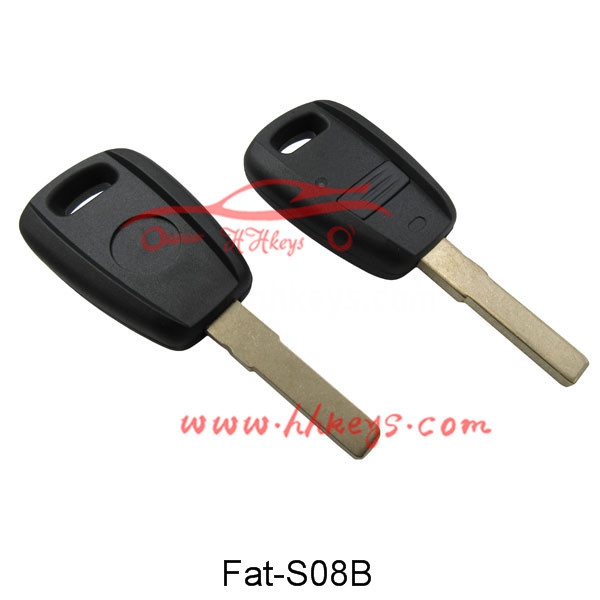 Fiat 1 Button Remote Key Shell With SIP22 Blade (Black)