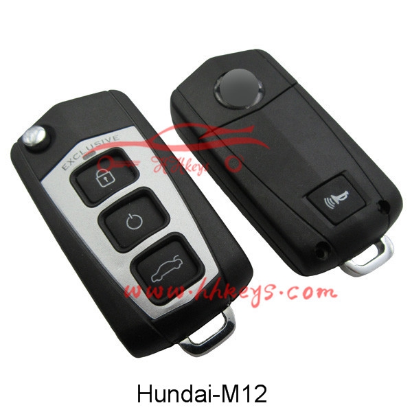 OEM/ODM Manufacturer Auto Smart Key -
 Hyundai 3+1 Buttons modified flip key shell – Hou Hui