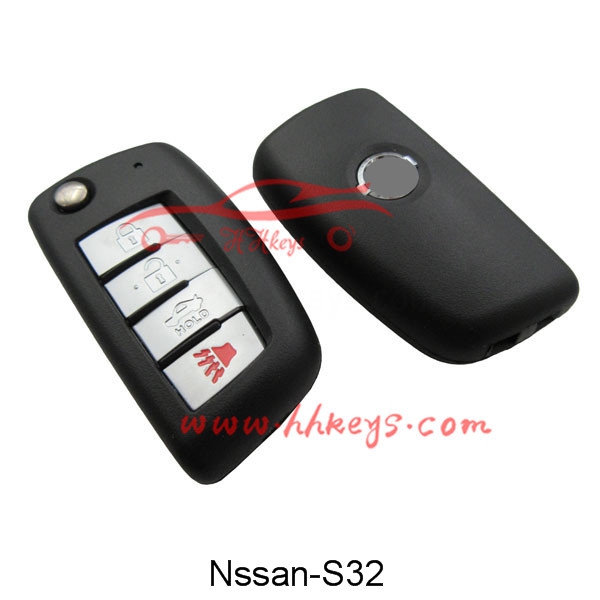 Nissan 3+1 Buttons flip key shell