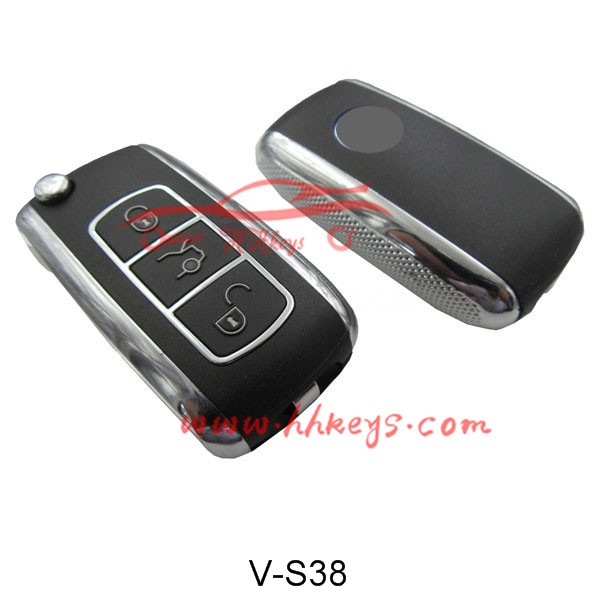 Bentley Style VW 3 badhamada Flip Remote Key Shell