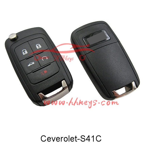 Factory Cheap Hot Vw Key Blank -
 Chevrolet 5 Buttons Remote Key Fob Square Logo – Hou Hui