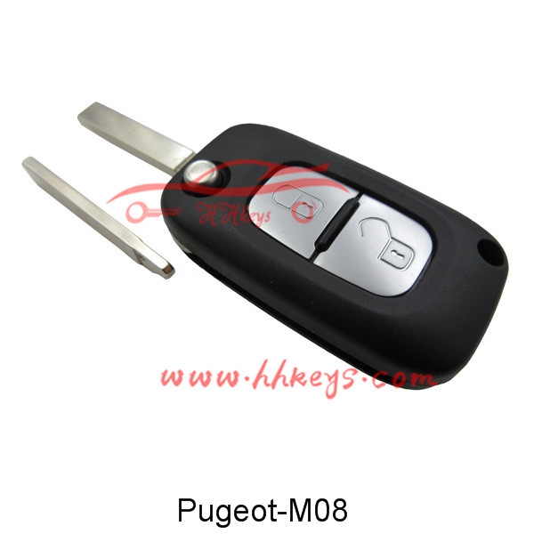 Peugeot/Citroen 307 2 Button Modified Flip Key Shell