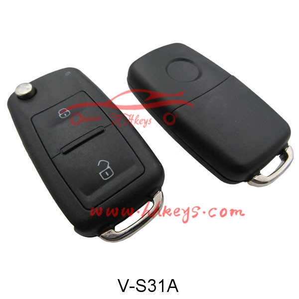 Fast delivery Transponder Chips -
 Volkswagen 2 Buttons Flip Blank Key With Pin – Hou Hui