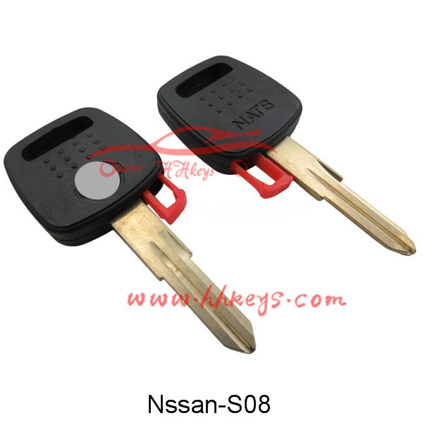 Nissan A32 Transponder Key Shell With Red Plug