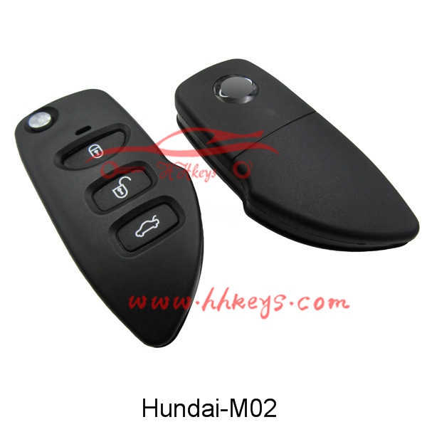 Hyundai Royal Raymond 3 Buttons Modified Flip Key Shell