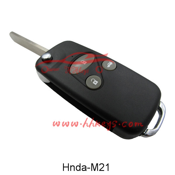 Honda 3 Buttons Modified Flip Key Shell(HON66)