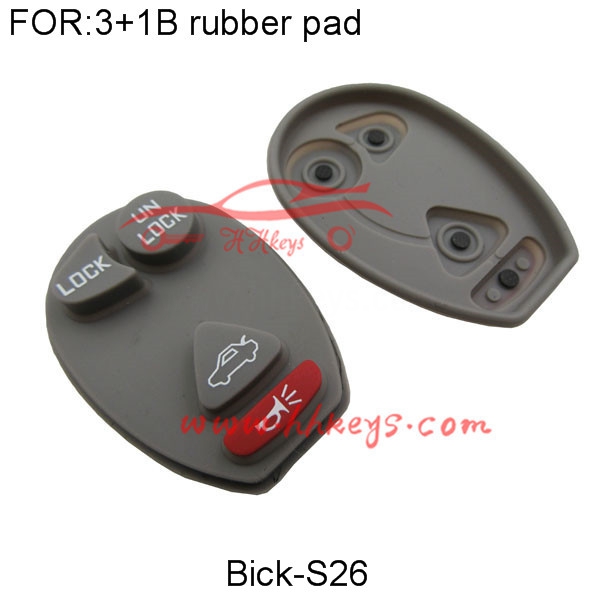 Buick 3 + 1 Buttons Rubber pad