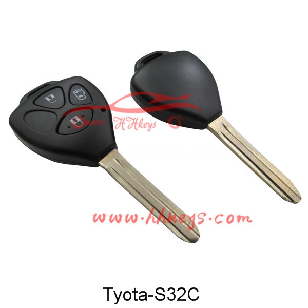 Toyota 3 Buttons Remote key shell