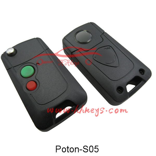 Best quality Car Key Shell For Proton -
 Proton 2 ButtonModified Flip Key Shell With Left Blade – Hou Hui