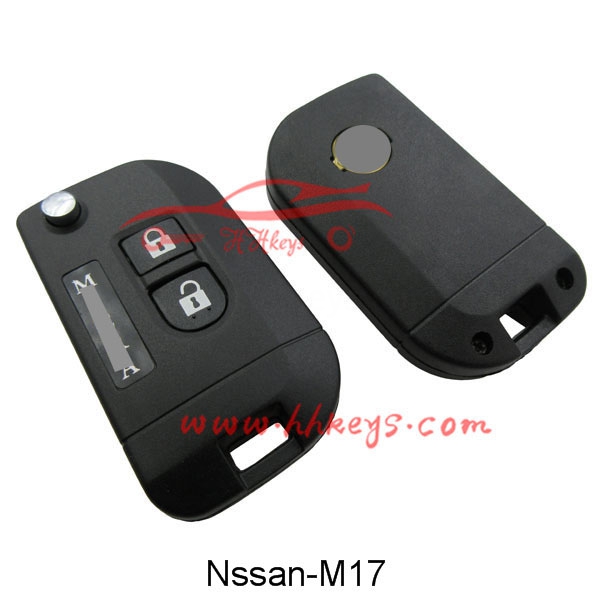 Professional Design Security Protection Key Locksmith Tools -
 Nissan Qashqai 2 Buttons Modified Flip Key Shell – Hou Hui