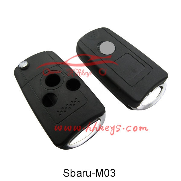 Cheap PriceList for Automobile Key -
 Subaru 3 Buttons Modified Flip Key Blank – Hou Hui