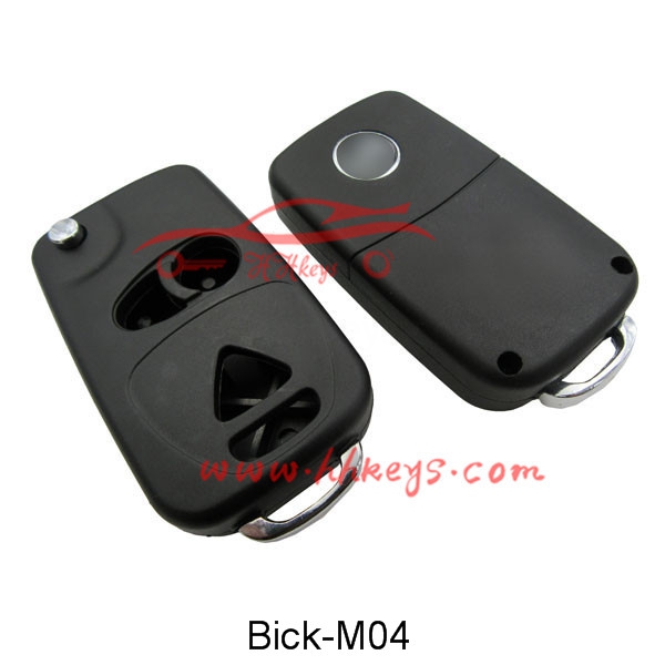 Buick Regal 3+1 Buttons Modified Flip Key Shell With Left Blade No Button
