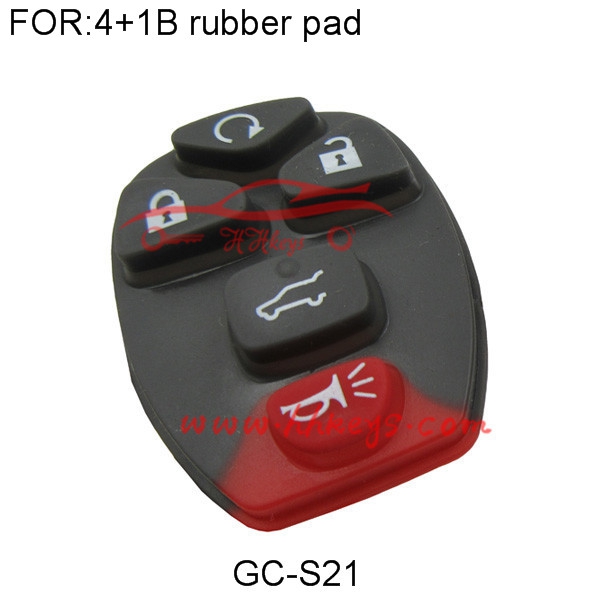 GM 4 + 1 Button Gummiauflage