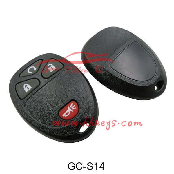 GM 3+1 Buttons Remote Key Shell No Logo