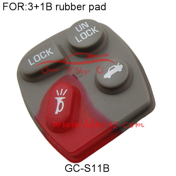 GMC 3+1 Buttons Rubber Pad