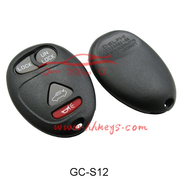 GMC 3+1 Buttons Keyless Remote Key Fob Shell