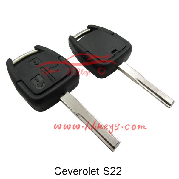 Chevrolet  3 Buttons Remote Key Shell HU43 Blade With Battery Place