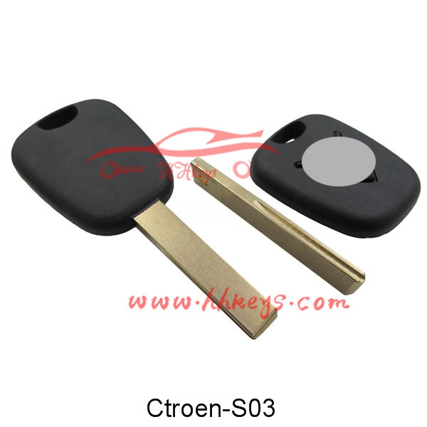 Citroen C4 Transponder Key Shell (HU83 Blade)