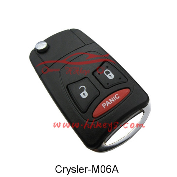 Chrysler 2 + 1 Buttons atharrachadh Remote key slige