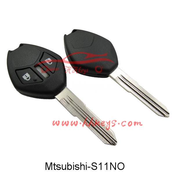 Mitsubishi 2 Buttons Remote Key Shell With Right Blade And Button No Logo