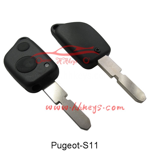 Peugeot 406 2 Tombol remote Key Shell Dengan Lampu