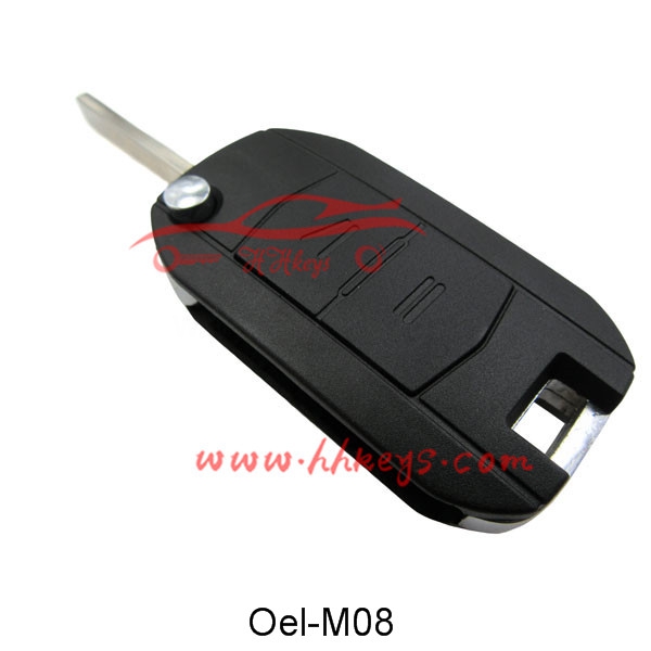 Opel 2 Button Փոփոխված Շրջել Remote բանալի Fob (HU100)