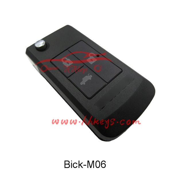 Buick 3 Button Modified Flip Key Shell With Right Blade